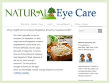 Tablet Screenshot of blog.naturaleyecare.com